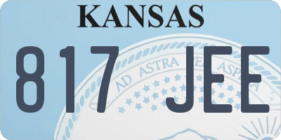 KS license plate 817JEE
