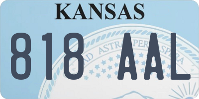 KS license plate 818AAL