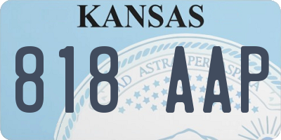 KS license plate 818AAP