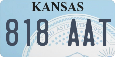 KS license plate 818AAT