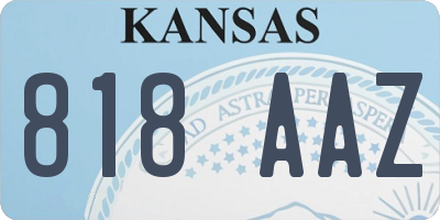 KS license plate 818AAZ