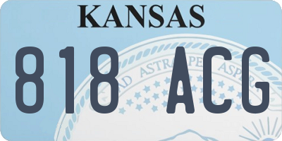 KS license plate 818ACG