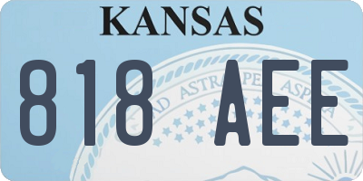 KS license plate 818AEE