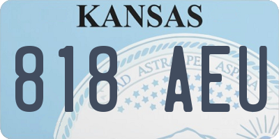 KS license plate 818AEU