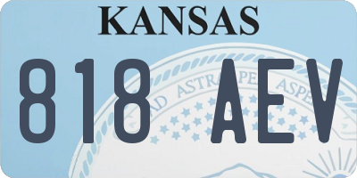 KS license plate 818AEV