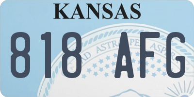 KS license plate 818AFG