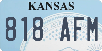 KS license plate 818AFM