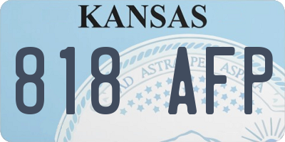 KS license plate 818AFP