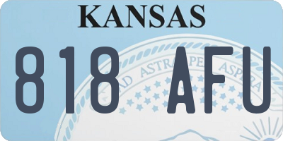 KS license plate 818AFU