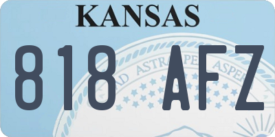 KS license plate 818AFZ