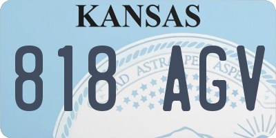 KS license plate 818AGV
