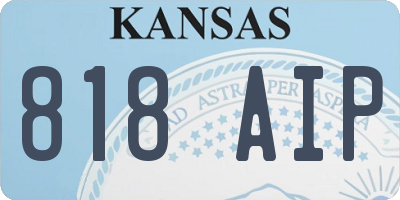 KS license plate 818AIP