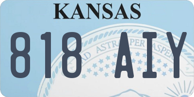 KS license plate 818AIY