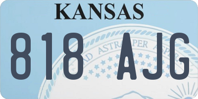 KS license plate 818AJG