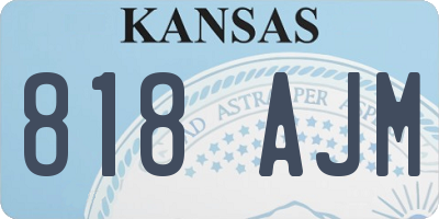 KS license plate 818AJM