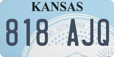KS license plate 818AJQ