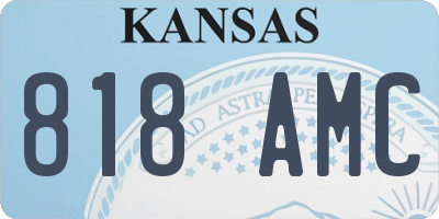 KS license plate 818AMC