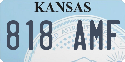 KS license plate 818AMF