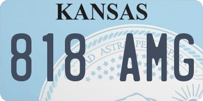 KS license plate 818AMG