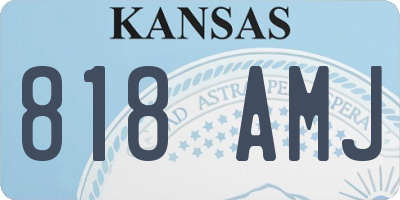 KS license plate 818AMJ