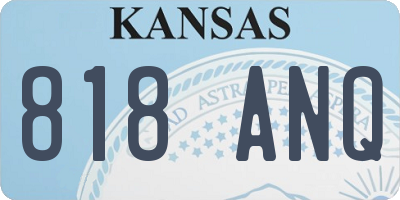 KS license plate 818ANQ
