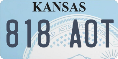 KS license plate 818AOT