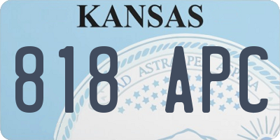 KS license plate 818APC