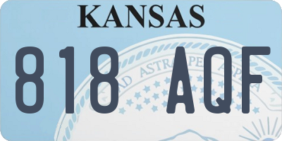 KS license plate 818AQF
