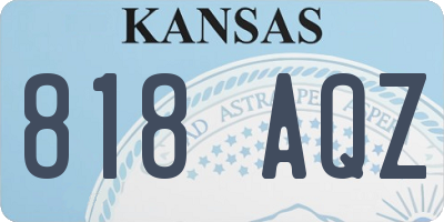 KS license plate 818AQZ