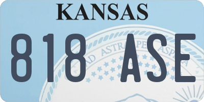 KS license plate 818ASE
