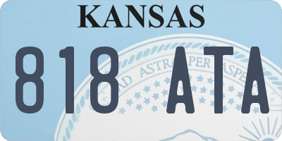 KS license plate 818ATA
