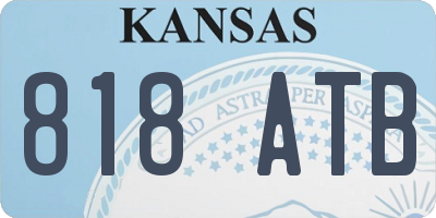 KS license plate 818ATB