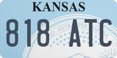 KS license plate 818ATC