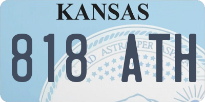 KS license plate 818ATH