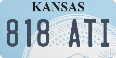 KS license plate 818ATI