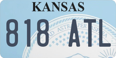 KS license plate 818ATL