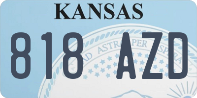 KS license plate 818AZD