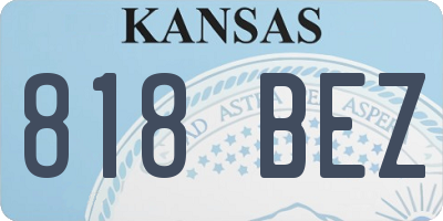 KS license plate 818BEZ