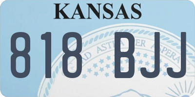 KS license plate 818BJJ