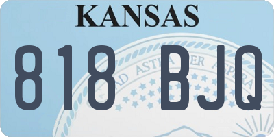 KS license plate 818BJQ