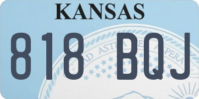 KS license plate 818BQJ