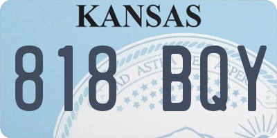 KS license plate 818BQY