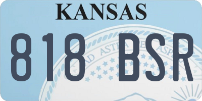 KS license plate 818BSR