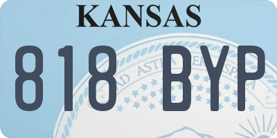 KS license plate 818BYP