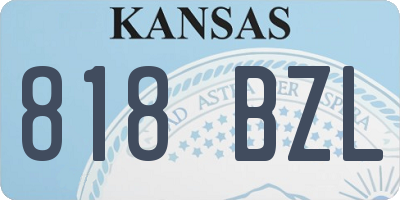 KS license plate 818BZL