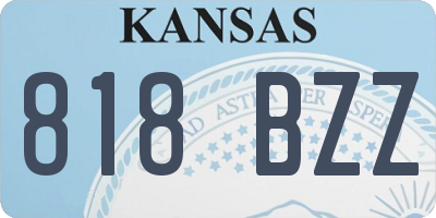 KS license plate 818BZZ