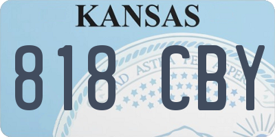 KS license plate 818CBY
