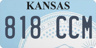 KS license plate 818CCM