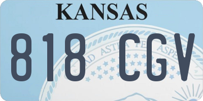 KS license plate 818CGV