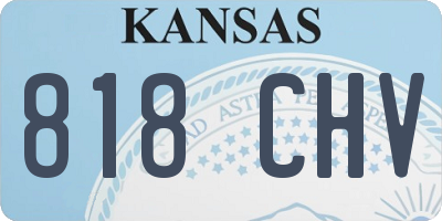 KS license plate 818CHV